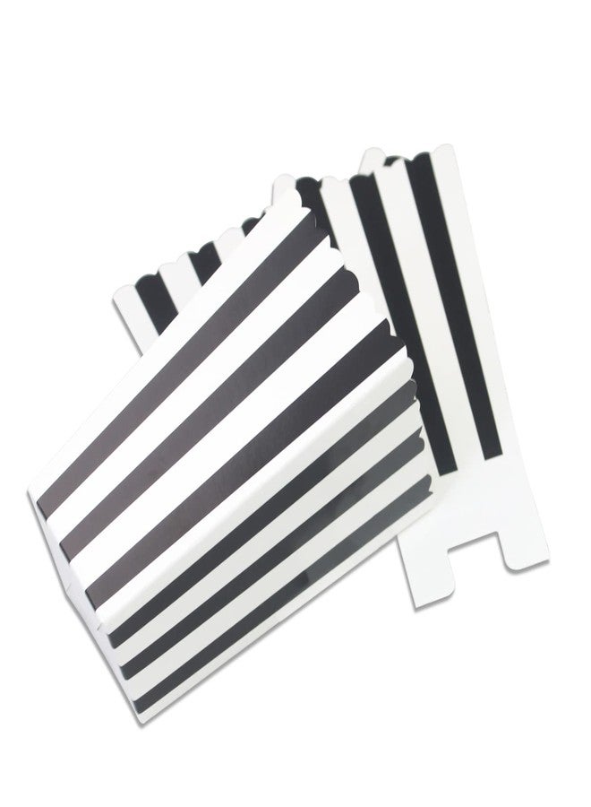 IPALMAY Black and White Striped Mini Paper Popcorn Boxes - Treat Boxes - Birthday Favor Box - Snack Boxes, Family Movie Night Boxes, Set of 36 - Image 5